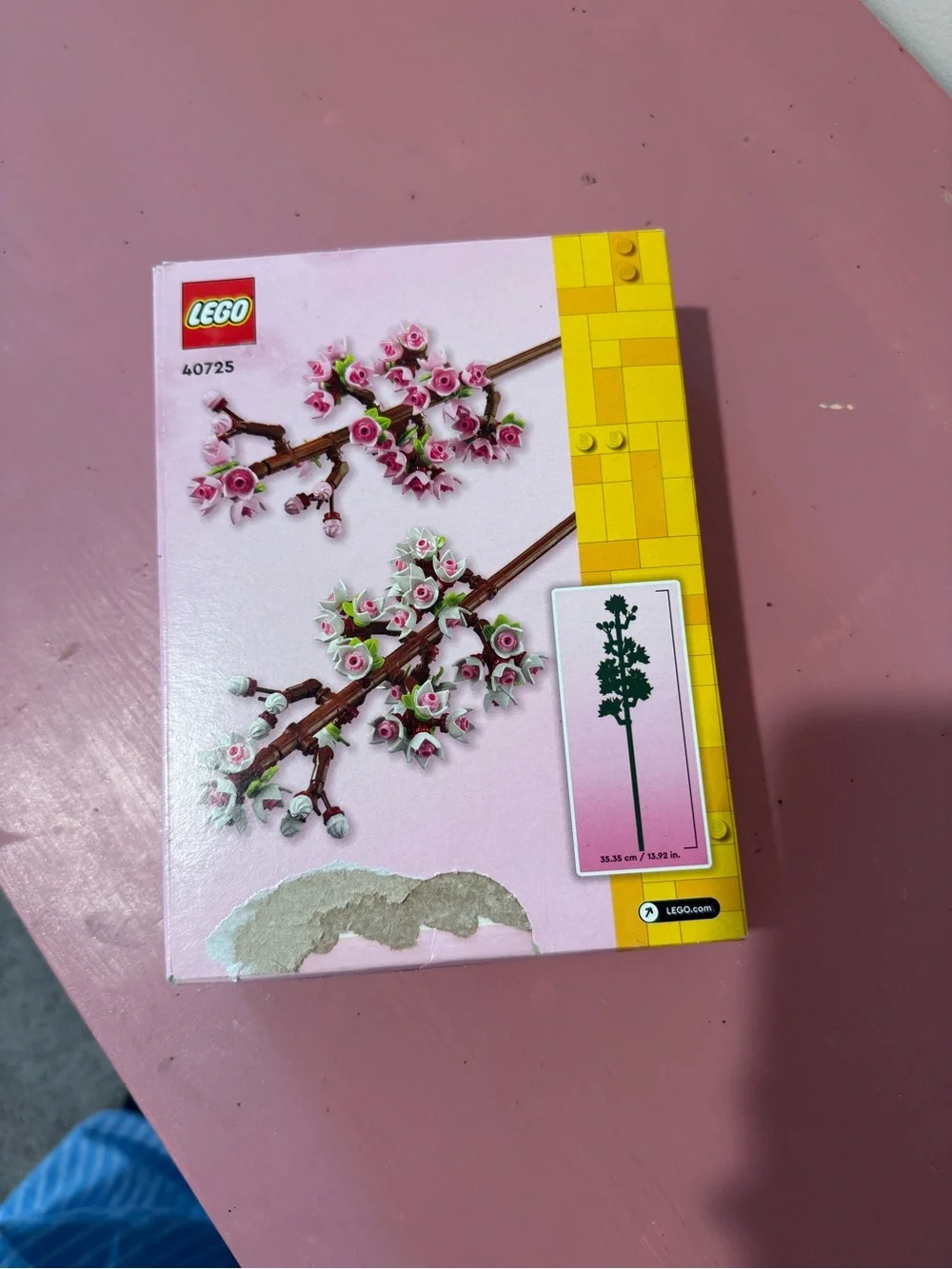 Lego Pink and White Cherry Blossom Display